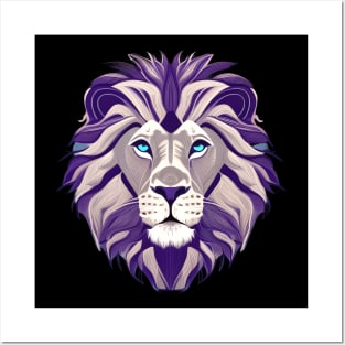 Lion Face Posters and Art